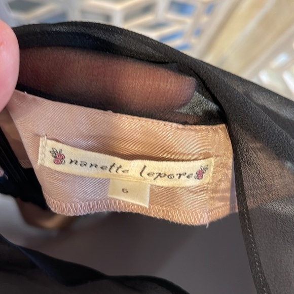 Nanette Lepore Flutter Sleeve Silk Top ✨ - Picture 9 of 10